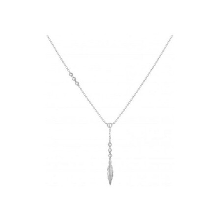 Collier feuille en argent