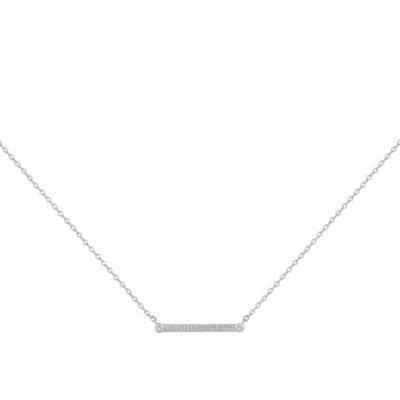 Collier en argent et oxyde de zirconium