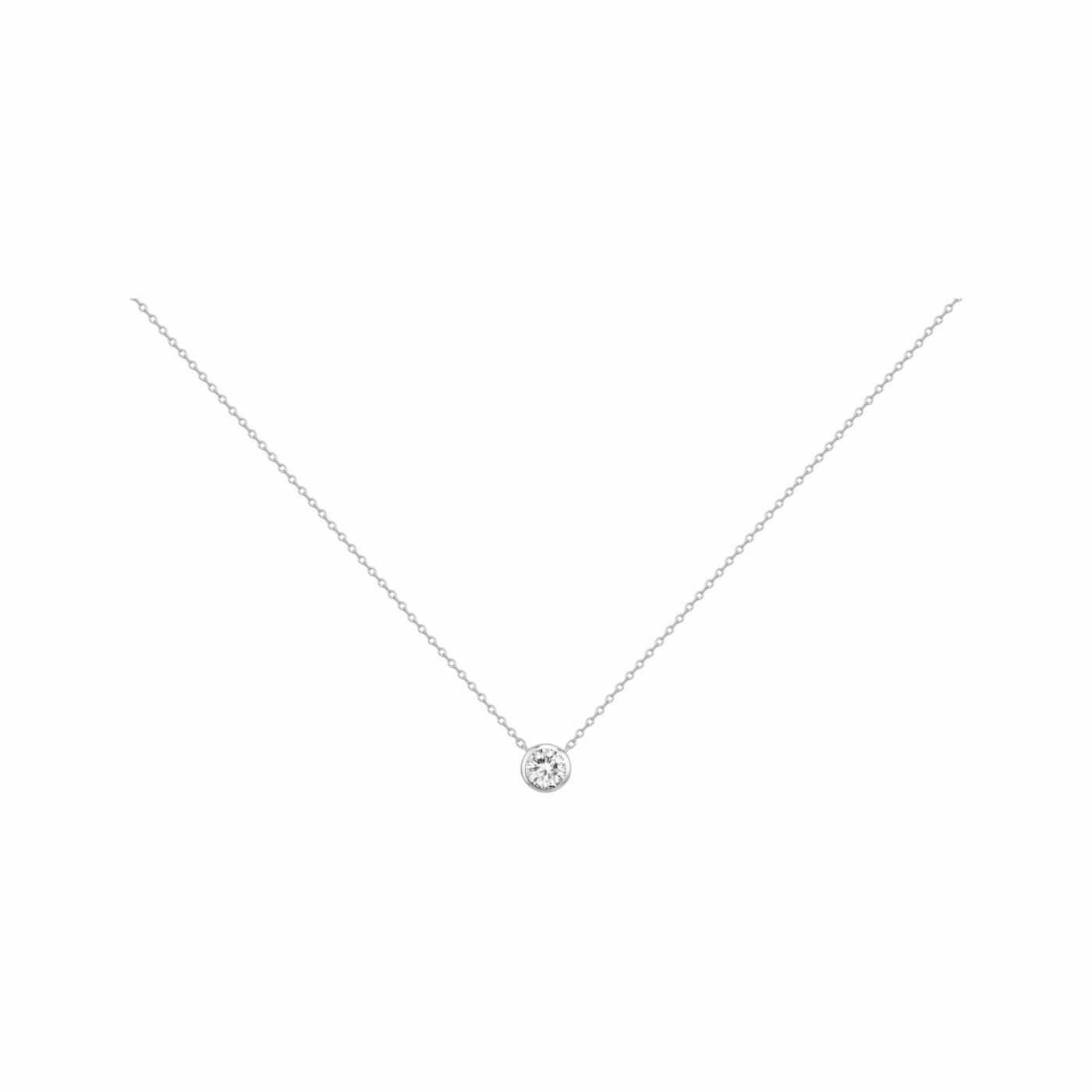 Collier en argent et oxyde de zirconium