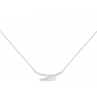 Collier en argent et oxyde de zirconium