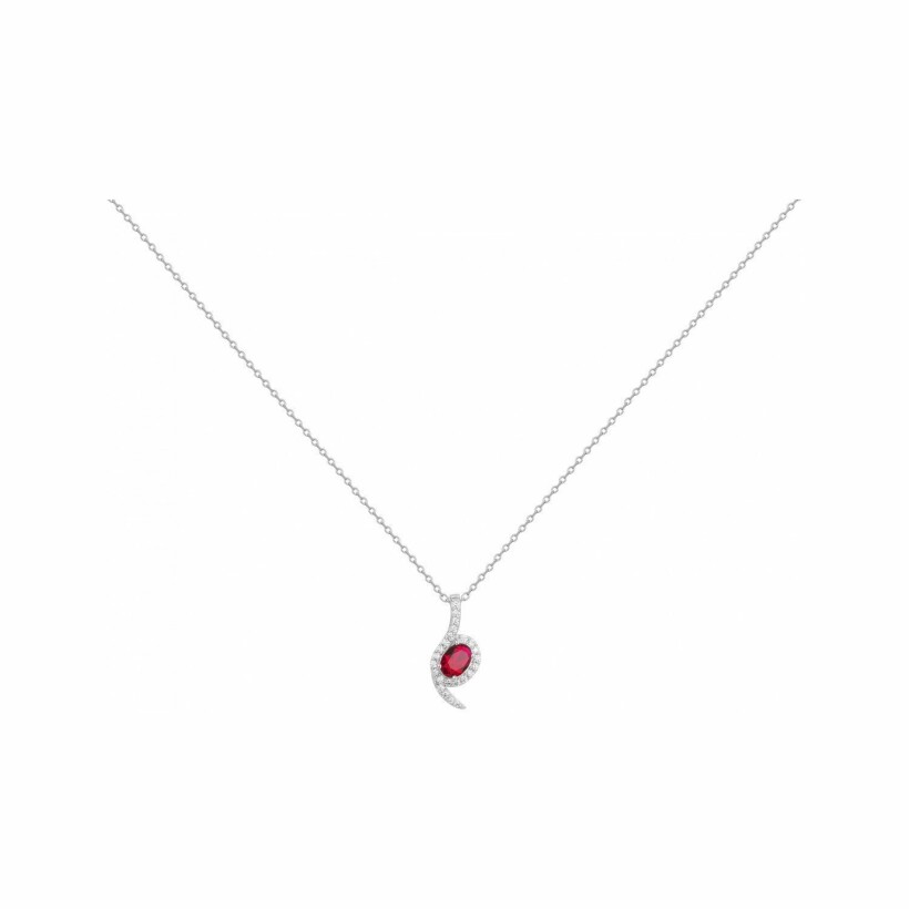 Collier en argent et oxyde de zirconium