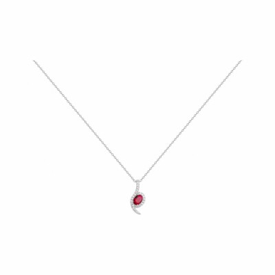 Collier en argent et oxyde de zirconium