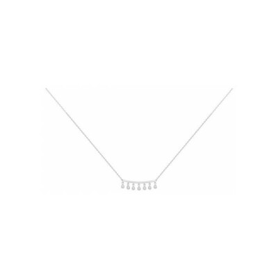 Collier en argent et oxydes de zirconium