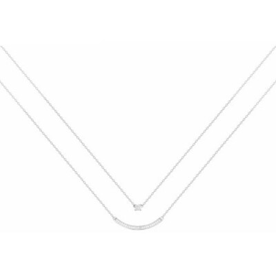 Collier en argent et oxyde de zirconium