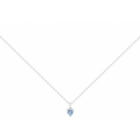 Collier en argent et spinelle bleue