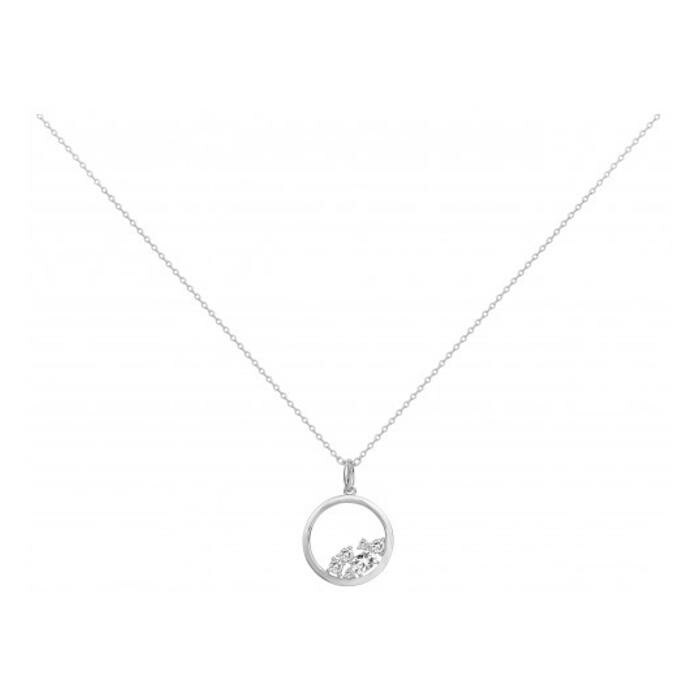 Collier en argent et oxyde de zirconium