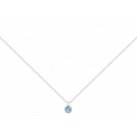 Collier en argent et spinelle bleue