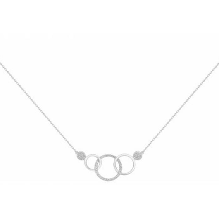 Collier en argent et oxyde de zirconium