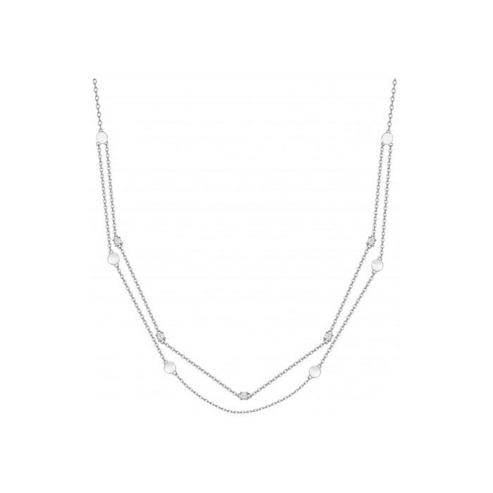 Collier en argent et oxyde de zirconium