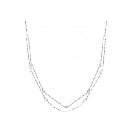 Collier en argent et oxyde de zirconium