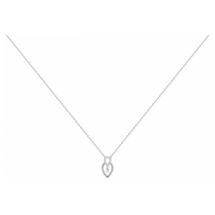 Collier en argent et oxyde de zirconium