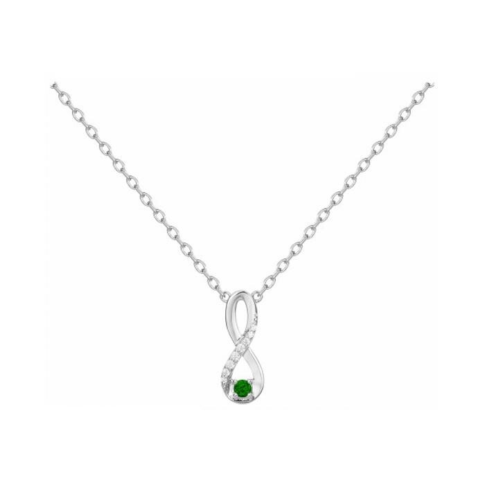 Collier en argent et oxyde de zirconium