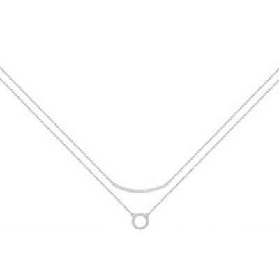 Collier en argent et oxyde de zirconium