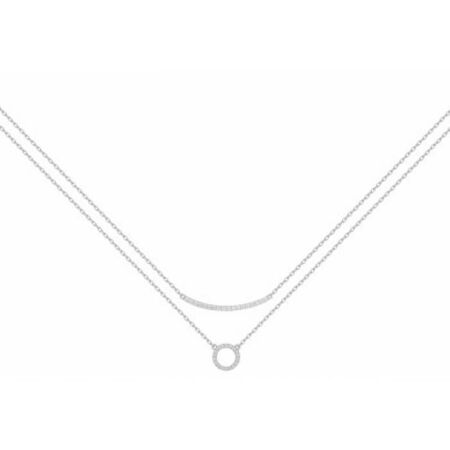 Collier en argent et oxyde de zirconium