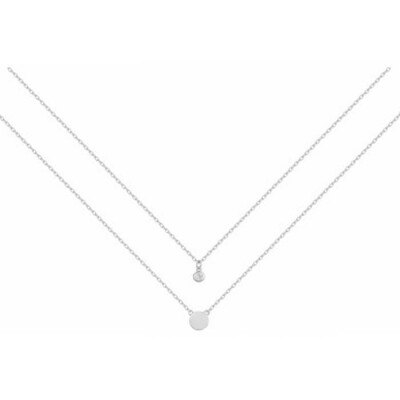 Collier en argent et oxyde de zirconium