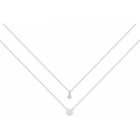 Collier en argent et oxyde de zirconium