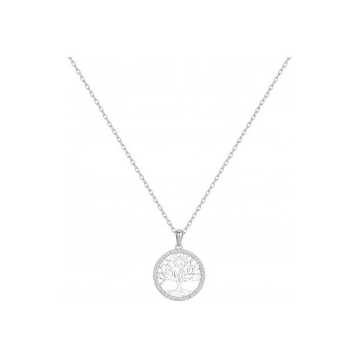 Collier en argent et oxyde de zirconium