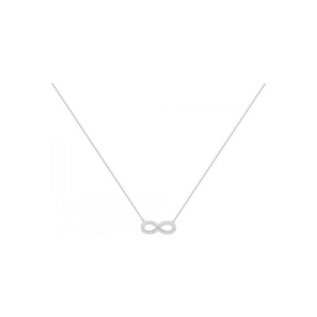 Collier mono-motif en argent et oxydes de zirconium