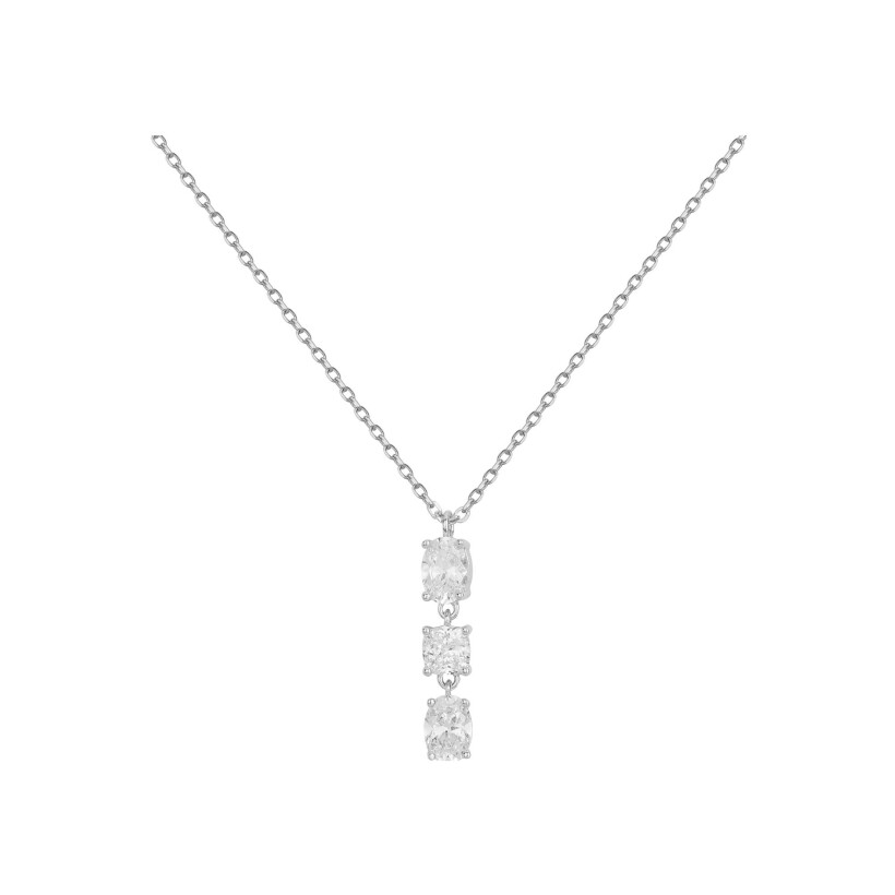 Collier en argent et oxydes de zirconium