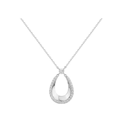 Collier en argent et oxydes de zirconium