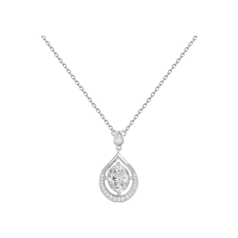 Collier en argent et oxydes de zirconium