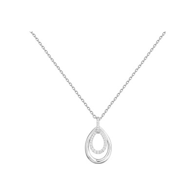 Collier en argent et oxydes de zirconium