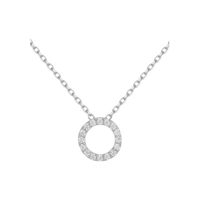 Collier en argent et oxydes de zirconium