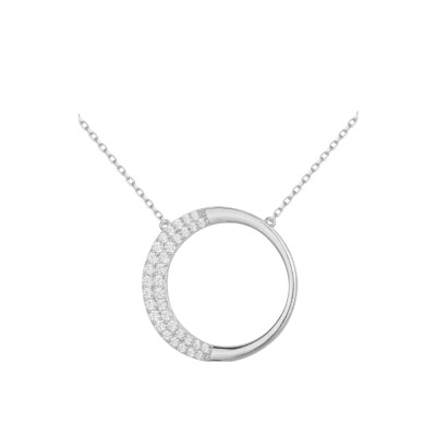 Collier en argent et oxydes de zirconium