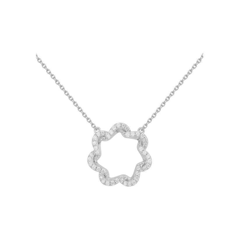 Collier en argent et oxydes de zirconium