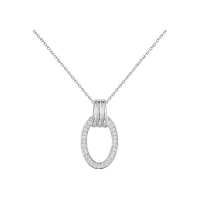 Collier en argent et oxydes de zirconium