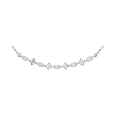 Collier en argent et oxydes de zirconium