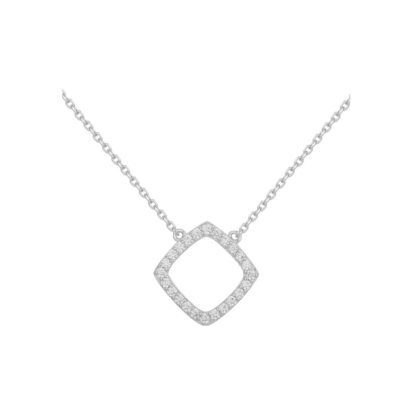 Collier en argent et oxydes de zirconium