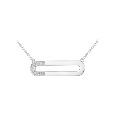 Collier en argent et oxydes de zirconium