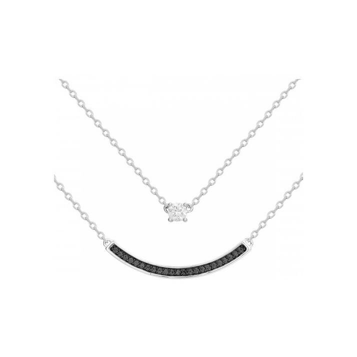 Collier en argent et oxydes de zirconium