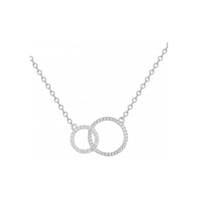 Collier en argent et oxydes de zirconium