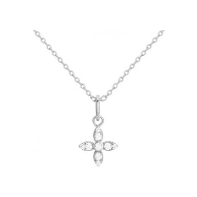 Collier en argent et oxydes de zirconium