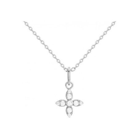 Collier en argent et oxydes de zirconium