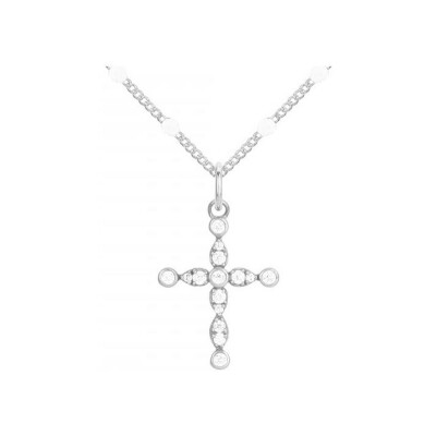 Collier en argent et oxydes de zirconium