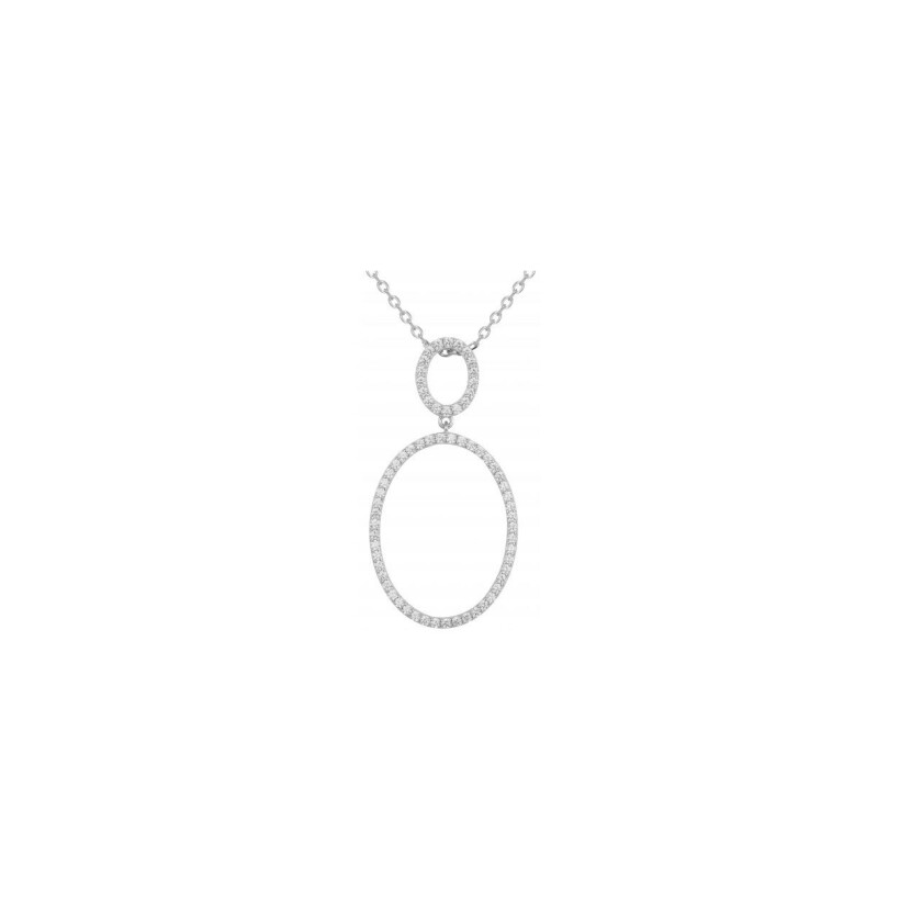 Collier en argent et oxydes de zirconium