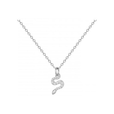 Collier en argent et oxydes de zirconium