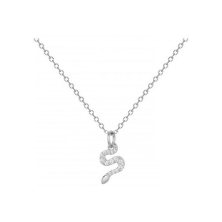 Collier en argent et oxydes de zirconium