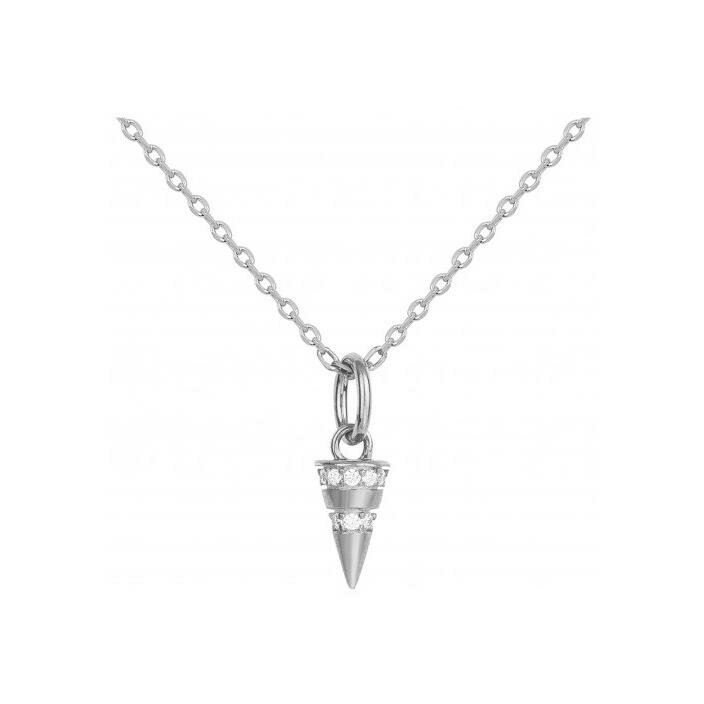 Collier en argent et oxydes de zirconium