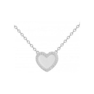 Collier en argent et oxydes de zirconium