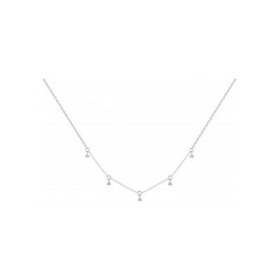 Collier en argent et oxydes de zirconium
