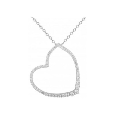 Collier en argent et oxydes de zirconium