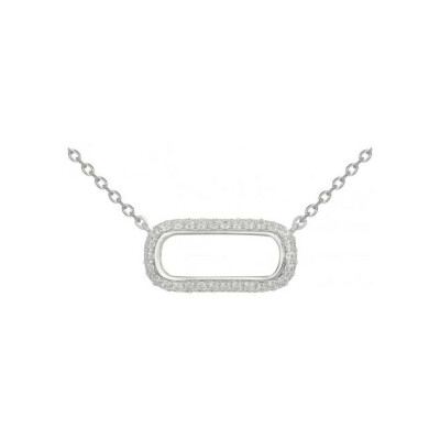 Collier en argent et oxydes de zirconium