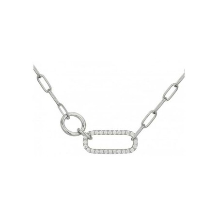 Collier en argent et oxydes de zirconium