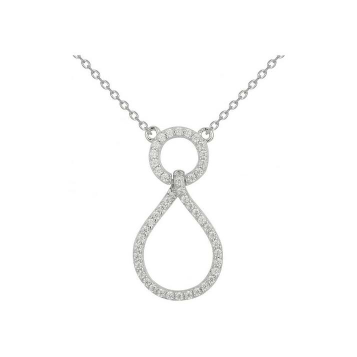 Collier en argent et oxydes de zirconium