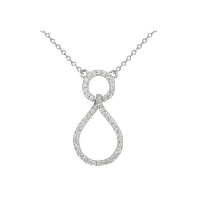 Collier en argent et oxydes de zirconium