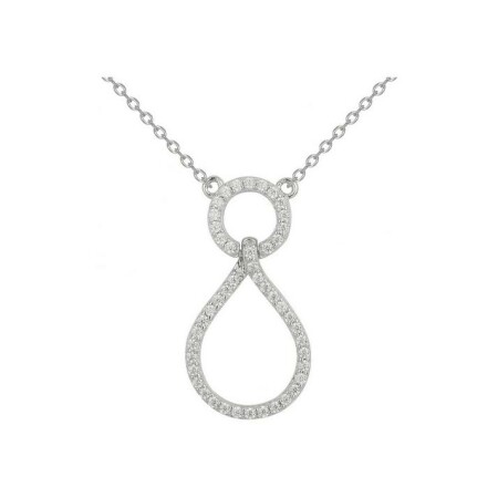 Collier en argent et oxydes de zirconium